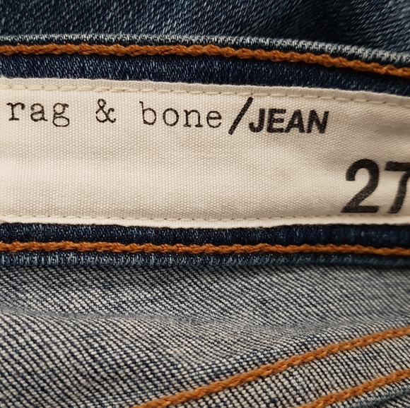 rag & bone- Distressed High Rise, Skinny Jeans - Picture 6 of 10